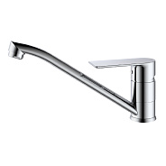 Смеситель Splenka S05.42 для кухни низкий поворотный излив, хром