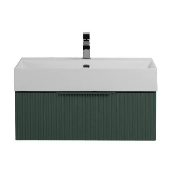 Тумба подвесная под раковину с выдвижным ящиком Cezares Premium 700х440х250, Verde opaco (55420)