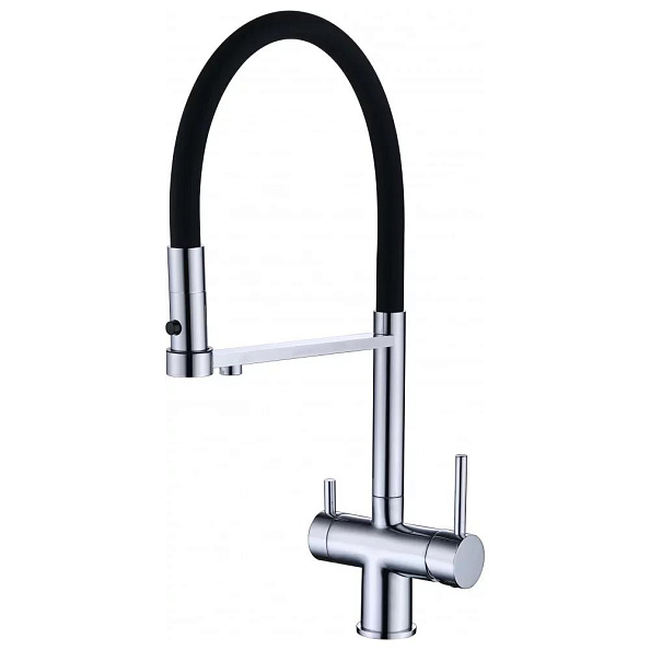 Смеситель для кухни с гибким изливом Grocenberg GB4095CR, хром