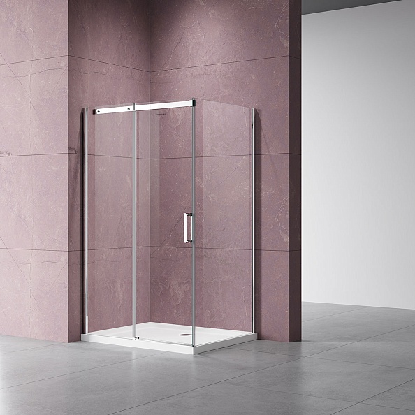 Душевой уголок Vincea Dice (VSR-4D9013CL) 1300х900 мм, хром, стекло прозрачное