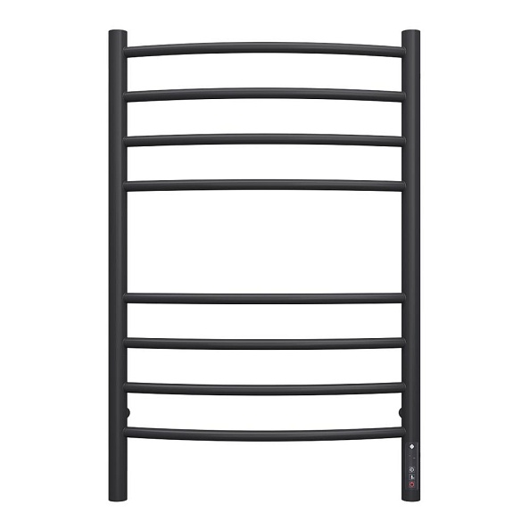 Полотенцесушитель электрический Terminus Классик П8 500х800 КС, черный муар, справа подключение (4670078542991)