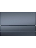 KDI-0000054(030С) Панель смыва нержавеющая сталь/PVD, цвет оружейная сталь (клавиши прямоугольные) 169*250*2.2 мм