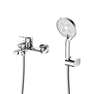 Смеситель для ванны с душем DQ Frankfurt короткий излив хром (DA1733201)