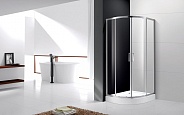 Душевой уголок Cezares Molveno 80x80x195 мм, полукруглый, хром (MOLVENO-R-2-80-C-Cr-IV)