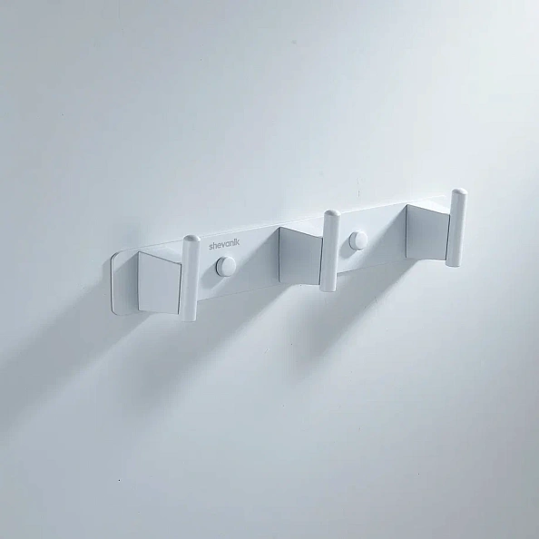 Планка с 3 крючками Shevanik SG5731C, белый
