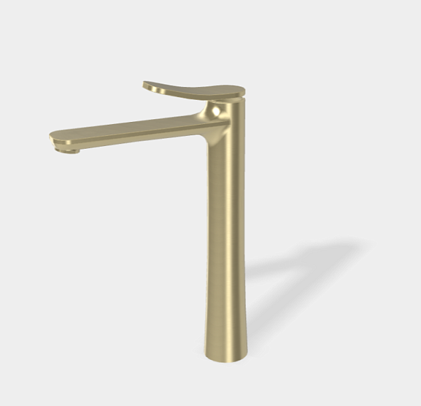 Смеситель для раковины Fima Carlo Frattini Flo', шампань брашированная (F3801/HHS.1)