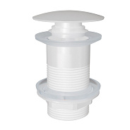 Донный клапан для раковины без перелива Knotlor BM9010WY, белый