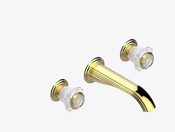 Смеситель для раковины THG Dahlia, золото светлое (A41 F30 40GB)