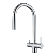 Смеситель для кухни с подключением фильтра Rivelato Trevi 2433505, хром