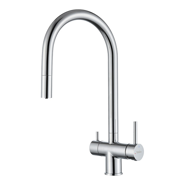 Смеситель для кухни с подключением фильтра Rivelato Trevi 2433505, хром