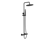 Душевая стойка BelBagno Uno, черный матовый (UNO-DOCM-NERO)
