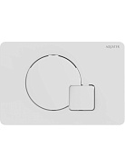 KDI-0000066(QA) Панель смыва Белый глянец (клавиши круг/квадрат), 162*244 мм