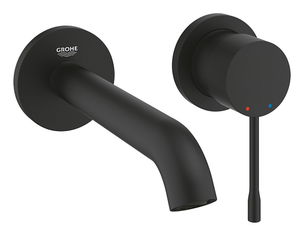 29192KF1 Essence Смеситель для раковины на два отверстия размер M, фантомный чёрный