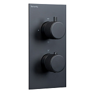 Смеситель для душа Splendy Passion на 3 потребителя черный матовый (PA204U2T3BM)