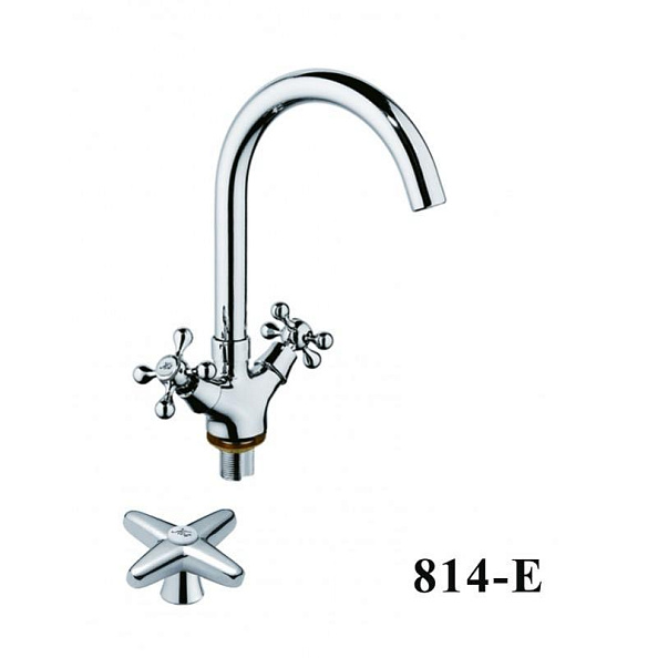 Смеситель для кухни D-Lin D153814-E, хром