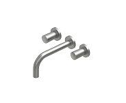 Смеситель для раковины Quadro design Ono, сталь шлифованная/брашированная (90 02 AS)