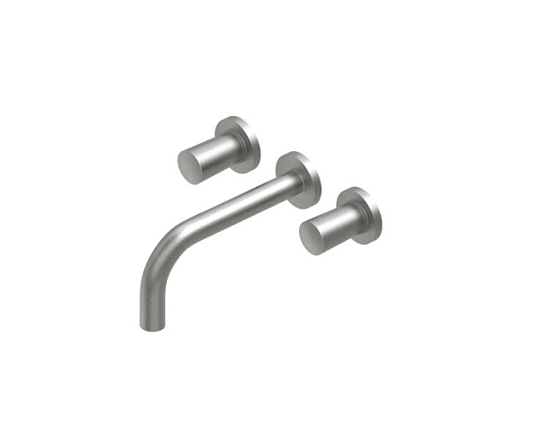 Смеситель для раковины Quadro design Ono, сталь шлифованная/брашированная (90 02 AS)