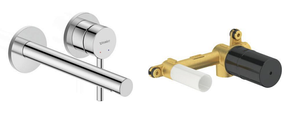 Смеситель для раковины Duravit Circle, внутренняя часть-в комплекте, хром (CE1070004C10)