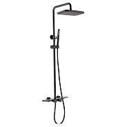 Душевая система с термостатом Grocenberg GB7038BL, черный