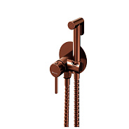 Гигиенический душ со смесителем встраиваемый Knotlor FHS01C1RB, бронза