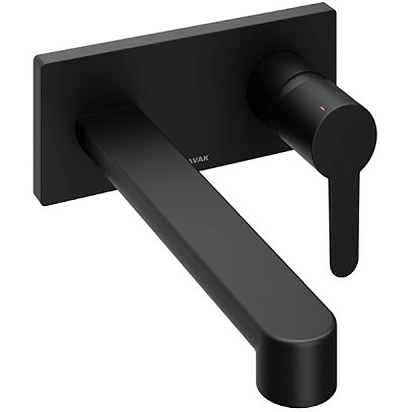 Смеситель для умывальника Ravak PU 019.20 настенный монтаж черный