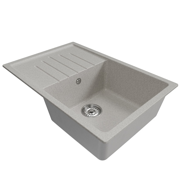 Мойка MIXLINE ML-GM19 с крылом, серая (310), 750*500*200мм (551984)