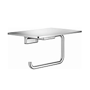 Держатель для туалетной бумаги с полочкой Rose RG1805, хром