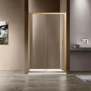 Душевая дверь Vincea Garda (VDS-1G135CLG) 1350х1900 мм, брашированное золото, стекло прозрачное