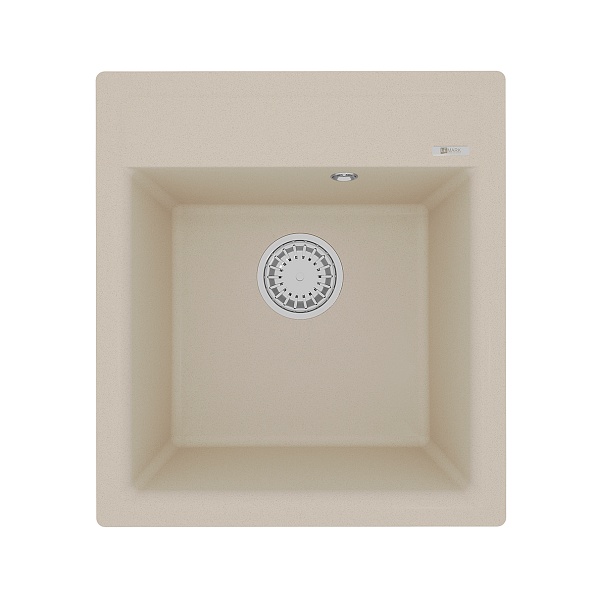 Кухонная мойка Lemark HANKA 450 врезная прямоугольная из кварцгранита цвет: Бежевый (9910008)