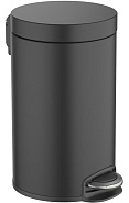 AQ4992MB корзина для мусора с педалью, 8л, матовый черный