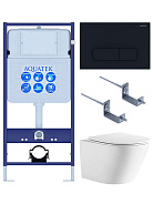 SET AQUATEK ЛИБЕРТИ-017 4в1 (рама AQUATEK Standard INS-0000012+крепёж KKI-0000002+клавиша KDI-0000017+унитаз ЛИБЕРТИ AQ1999T-00 с тонким сиденьем sc)