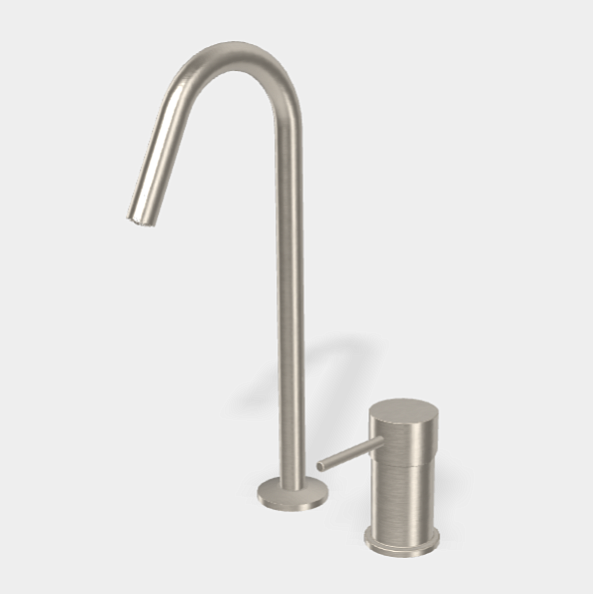 Смеситель для раковины Fima Carlo Frattini Spillo Up, брашированный никель (F3271NCSN)