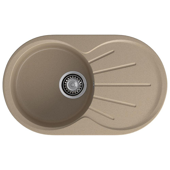 Кухонная мойка GranFest RONDO 750L, песок