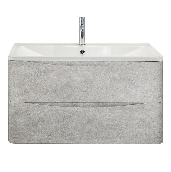 База под раковину подвесная BelBagno Acqua 800х500х450 мм, Cemento Verona Grigio (ACQUA-800-2C-SO-CVG)