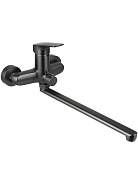 AQ1042BGM ВЕГА смеситель для ванны с длинным изливом, оружейная сталь