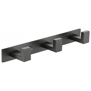 Планка с 3 крючками Grocenberg AC0013BG, графит