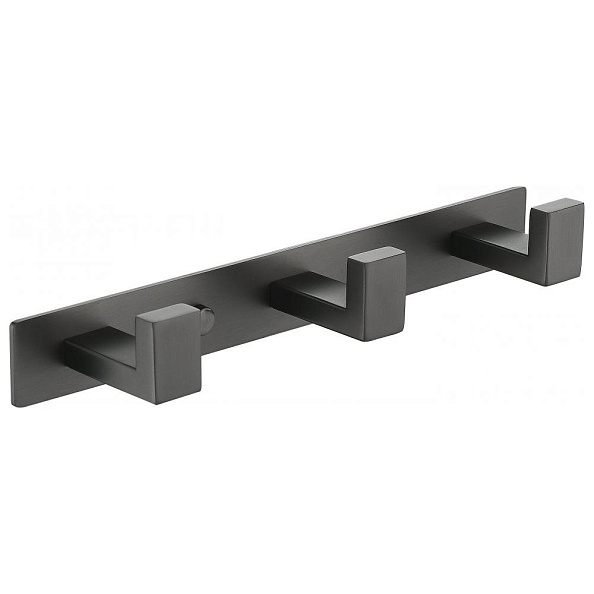 Планка с 3 крючками Grocenberg AC0013BG, графит