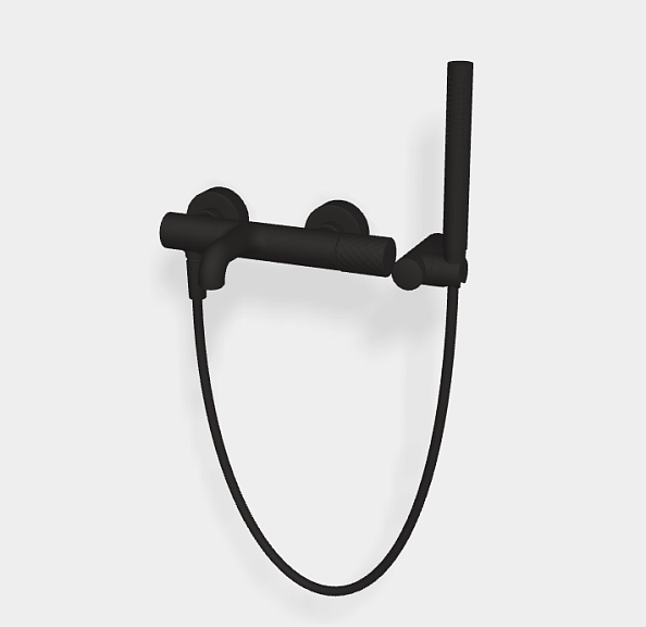 Смеситель для ванны и душа Fima Carlo Frattini Spillo Tech, X Collection, черный матовый (F3034TNXNS)