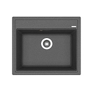 Мойка кухонная иск. камень Флорентина "Липси-600"  600х510 черный FG (20.120.D0600.102)