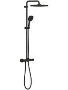 266892431 Tempesta System 250 Cube Душевая система настенного монтажа с термостатом, матовый чёрный
