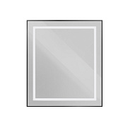 Зеркало в алюминиевой раме со встроенным светильником BelBagno Kraft 700 х 32 х 800 (SPC-KRAFT-700-800-SENS-NERO)