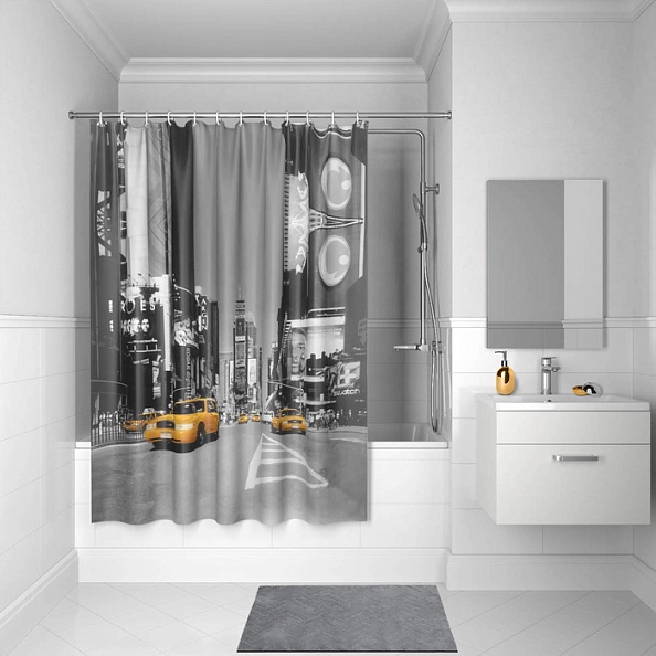 Штора для ванной комнаты 200*180 IDDIS Basic (B24P218i11)