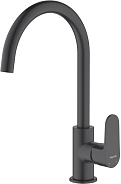 AQ1282MB ОБЕРОН смеситель для кухни, матовый черный