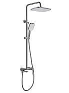 Душевая система Shevanik S4826T, черный