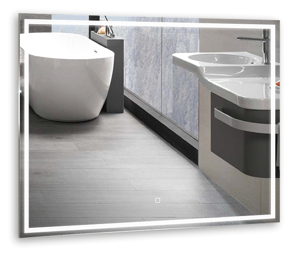 Зеркало SILVER MIRRORS 800*600 сенсорный выключатель Ливия (ФР-00000942)