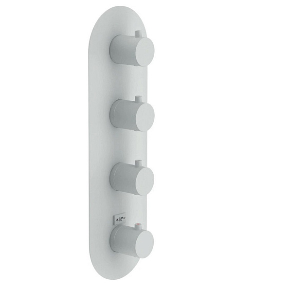 Термостатический смеситель для душа Nobili Live WE00103/TWM на 3 выхода белый, матовый