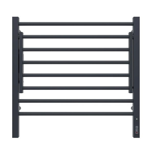 Полотенцесушитель электрический Terminus Горизонт с/п П8 600х600 КС, черный муар, справа подключение (4670078543523)