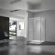 Душевой уголок Terminus Альба прямоугольная 90х120х220, хром