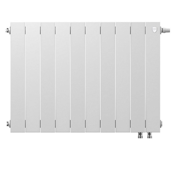 Биметаллический радиатор Royal Thermo PianoForte 500 Bianco Traffico VDR 10 секций, с нижним подключением