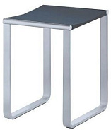 14982010037 PLAN Табурет, подходит также для душевой зоны, нагрузка: 100 kg, хром/темно-серый (RAL 7021)